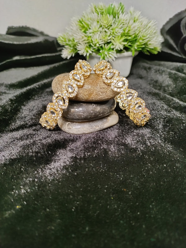Kundan & Stone Golden Kada