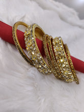 Flower Stone Golden Kada