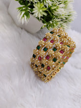 Red & Green Kundan Moti Kadas