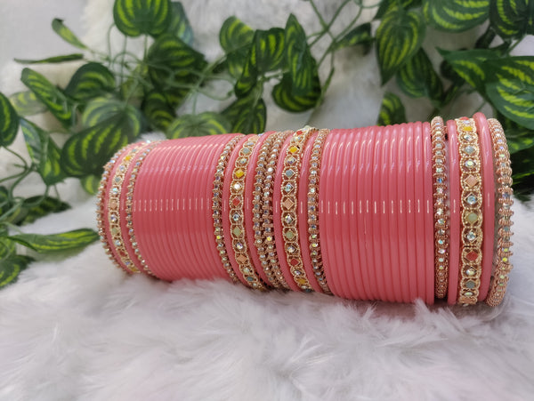Light Gajari Chuda with MultiColour & Spring Kadas