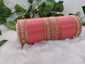 Light Gajari Chuda with MultiColour & Spring Kadas