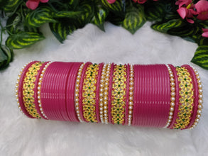 Rani Chuda with Golden & Pearl Kada