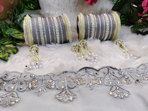 Silver Grey Latkan Set