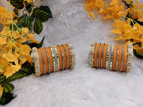 Premium Haldi Kundan Mirror Set