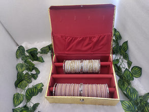 Golden Bangle Box (3 Section)