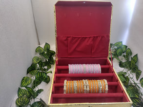 Golden Bangle Box (4 Section)