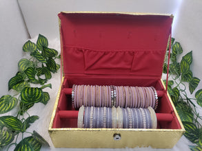 Golden Bangle Box (2 Section)