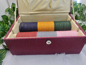 Magenta Bangle Box(2 Section)